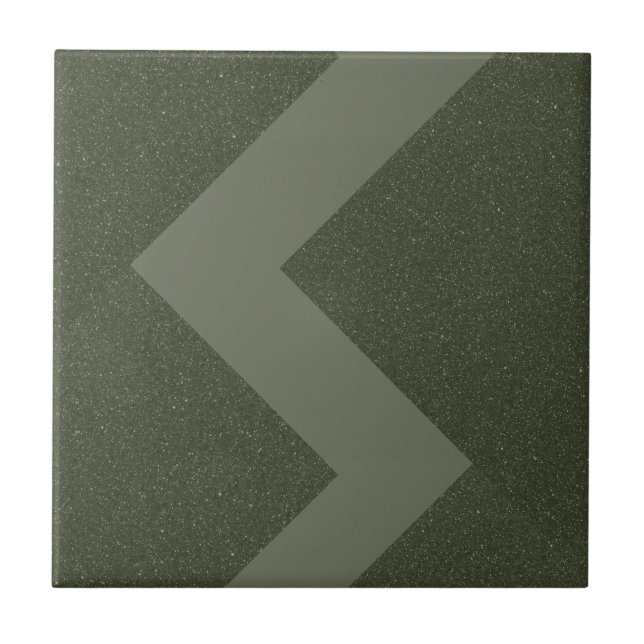 Anpassningsbar Moss Grönt Ceramic Tile Kakelplatta (Framsidan)