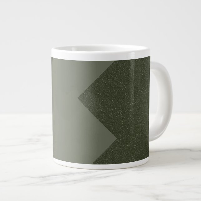Anpassningsbar Moss Grönt Coffee Mugg Jumbo Mugg (Framsida höger)