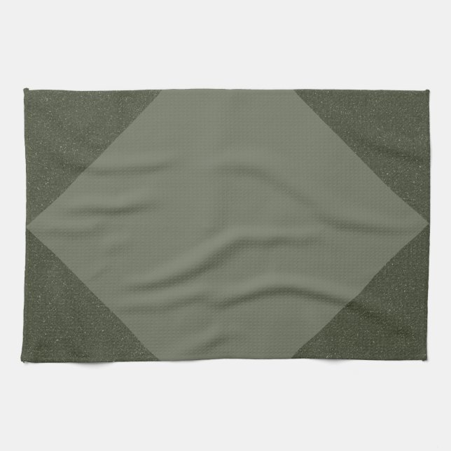 Anpassningsbar Moss Grönt Diamond Kitchen Towel Kökshandduk (Horisontell)