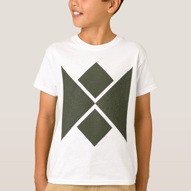 Anpassningsbar Moss Grönt Diamond Tee (Framsida)
