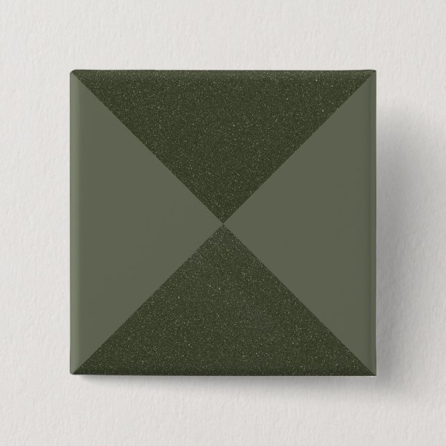 Anpassningsbar Moss Grönt Geometric Pin Badge Knapp (Framsida)