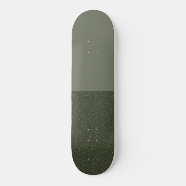 Anpassningsbar Moss Grönt Noise Skateboard Deck (Framsida)