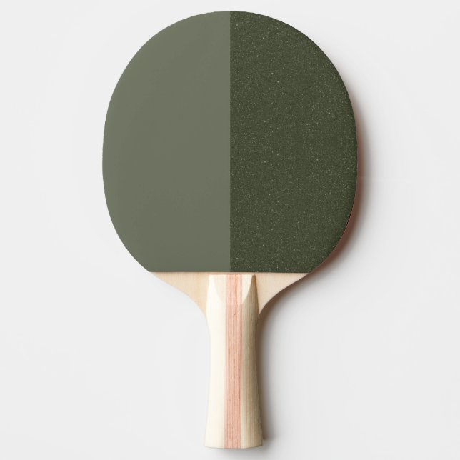 Anpassningsbar Moss Grönt Specklad delad Ping Pong Pingisracket (Framsidan)