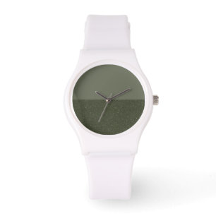 Anpassningsbar Moss Grönt Split Watch - Modern min Armbandsur