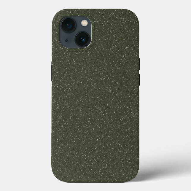Anpassningsbar Moss Grönt Struktur iPhone 13 Fodra (Baksida)