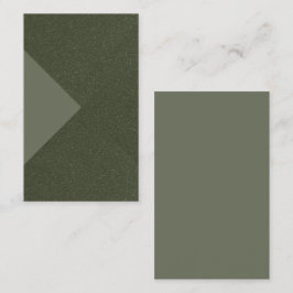 Anpassningsbar Moss Grönt Texturerat triangelAffär Visitkort