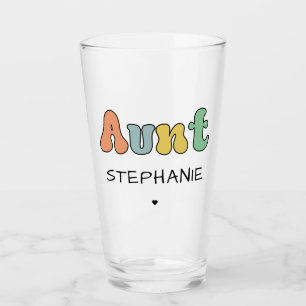 Anpassningsbar Moster Retro Gift Auntie Personli Glaskopp