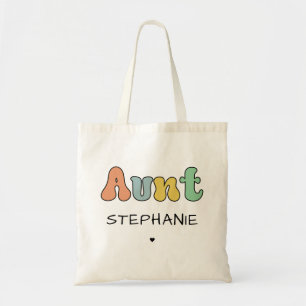 Anpassningsbar Moster Retro Gift Auntie Personli Tygkasse