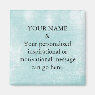 Anpassningsbar Motivation Message Lila Glitter Magnet