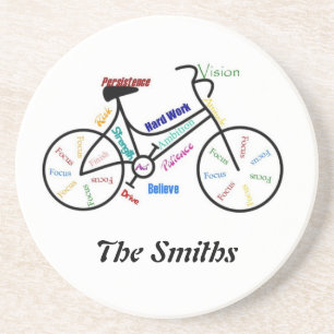 Anpassningsbar Motivational Bike, Cycle, Sport Underlägg Sandsten