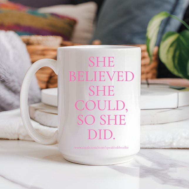 Anpassningsbar Motivational Gift för Hennes & Chef Kaffemugg (graduation gift, custom coffee mug, feminist gift, girl boss mug, personalized mug for women,)