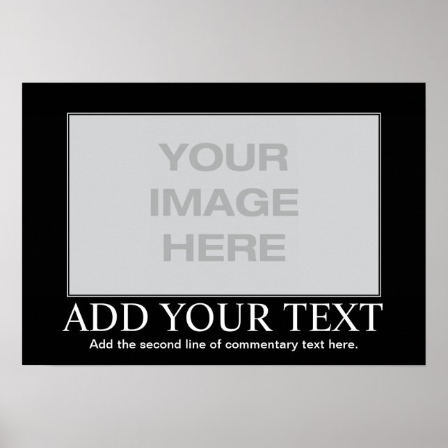 Anpassningsbar Motiverande Poster - Anpassningsbar (Framsidan)