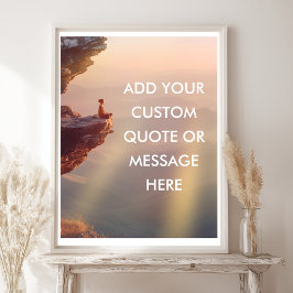 Anpassningsbar Motiveringsoffert Poster - Ocean Cl