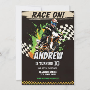 Anpassningsbar Motocross Dirt Motorcykel för pojke Inbjudningar