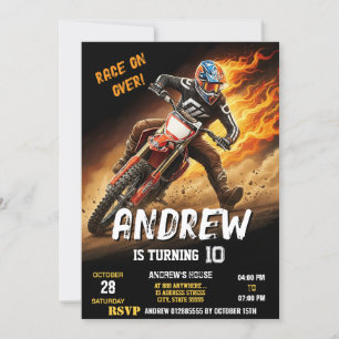 Anpassningsbar Motocross Dirt Motorcykel modern fö Inbjudningar