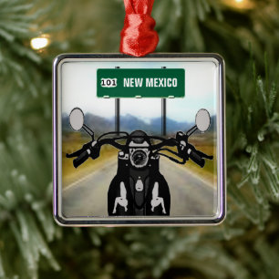 ANPASSNINGSBAR Motorcle Road Resa Julgransprydnad Metall