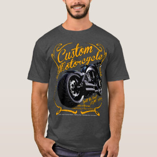 Anpassningsbar motorcykel från Wisconsin T Shirt