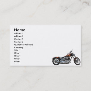 Anpassningsbar motorcykel visitkort