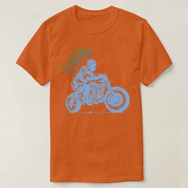 anpassningsbar motorcykelförare t shirt (Design framsida)