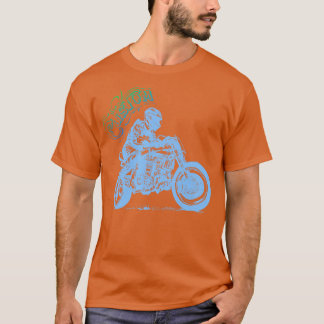 anpassningsbar motorcykelförare t shirt