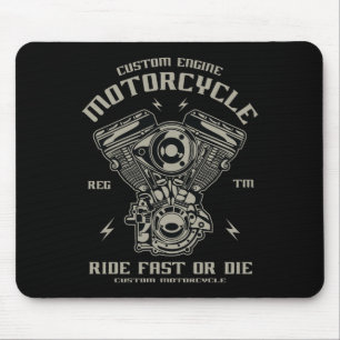 Anpassningsbar motorcykelns motorcykelrift snabbt musmatta