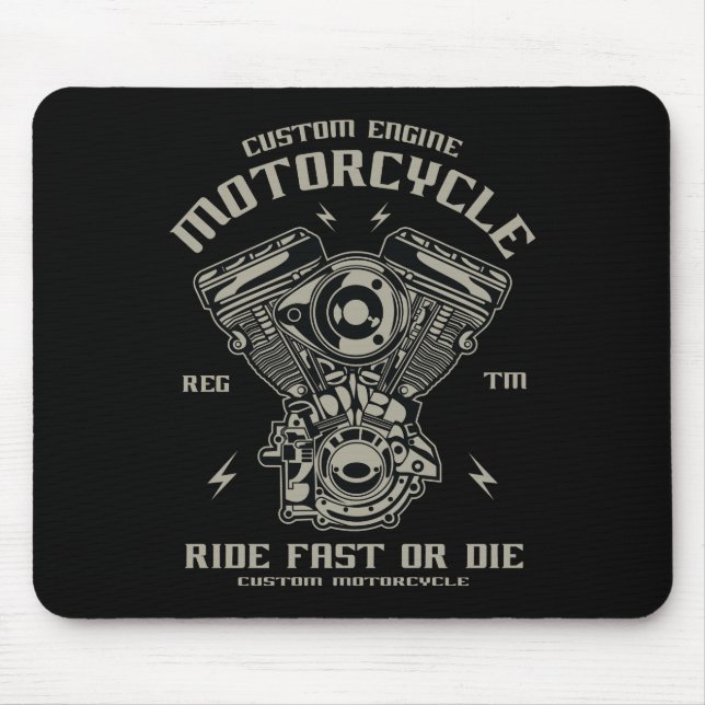 Anpassningsbar motorcykelns motorcykelrift snabbt  musmatta (Framsidan)