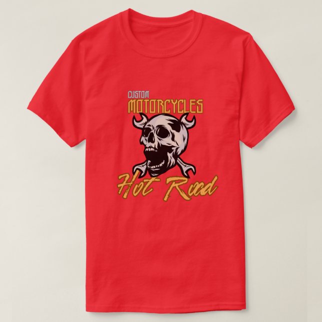 Anpassningsbar Motorcyklar T Shirt (Design framsida)