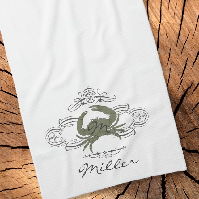 Anpassningsbar Mourish Crab Kitchen Towel Kökshandduk (Skapare uppladdad)
