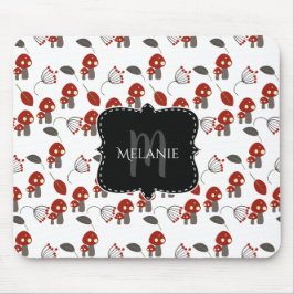 Anpassningsbar Mouse Pad Whimiscial Red Mushroom G Musmatta