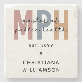 Anpassningsbar MPH Master of Public Health Student Stenunderlägg