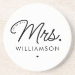 Anpassningsbar Mrs Est. Nytt Elegant-skript Underlägg<br><div class="desc">Personlig,  fru Modern Elegant,  skript Nyligen,  nya bröllopsgåvor!</div>