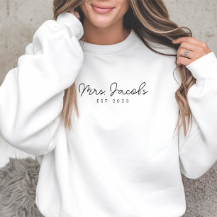Anpassningsbar Mrs. Sweatshirt Möhippa Apparel T Shirt