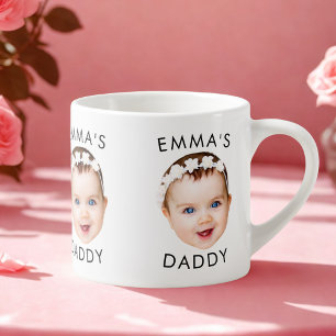 Anpassningsbar Mugg, Baby Mugg, Pappa, födelsedags Espressomugg