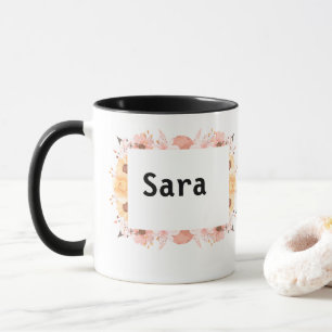 Anpassningsbar Mugg för Sara - Chic Guld Botaniskt