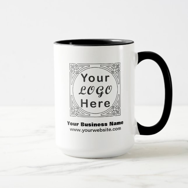 Anpassningsbar Mugg-Logotyp med affärsverksamhet Mugg (Höger)