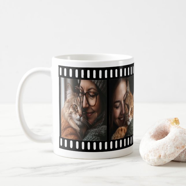 Anpassningsbar mugg med gammal retro filmremsram  (Med munk)