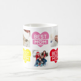 Anpassningsbar Multi Photo Färg BEST MAMMA Kaffemugg