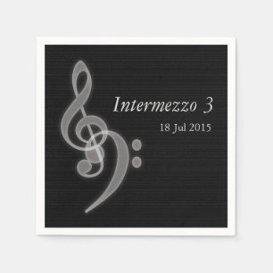 Anpassningsbar Music-konsert Pappersservett