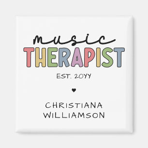 Anpassningsbar Music Therapist Music Therapy Stude Magnet