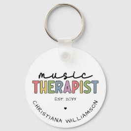 Anpassningsbar Music Therapist Music Therapy Stude Nyckelring