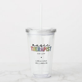 Anpassningsbar Music Therapist Music Therapy Stude Take Away Mugg