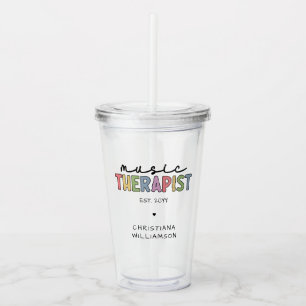 Anpassningsbar Music Therapist Music Therapy Stude Take Away Mugg