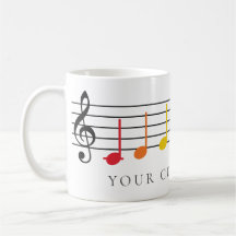 Anpassningsbar Musik noter Rainbow Teacher Gift