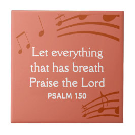 Anpassningsbar MUSIK NOTER Terracotta Christian Kakelplatta