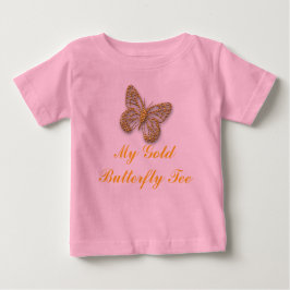 Anpassningsbar My Guld Butterfly T Shirt