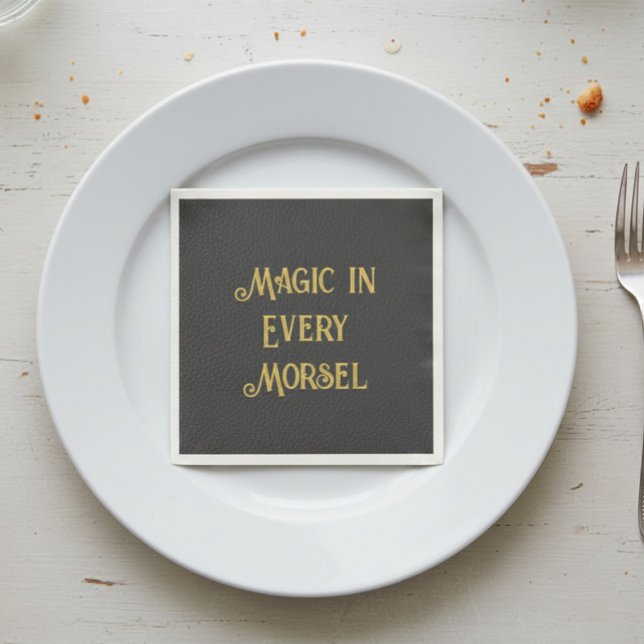 Anpassningsbar Mystic Guld Bachelorette Pappersservett (Skapare uppladdad)