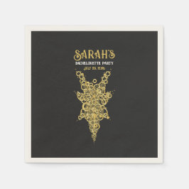 Anpassningsbar Mystic Guld Bachelorette Pappersservett