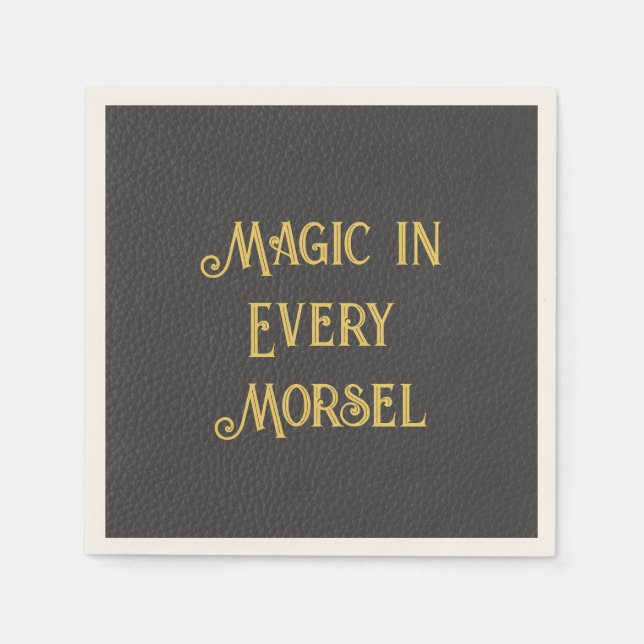 Anpassningsbar Mystic Guld Bachelorette Pappersservett (Framsidan)