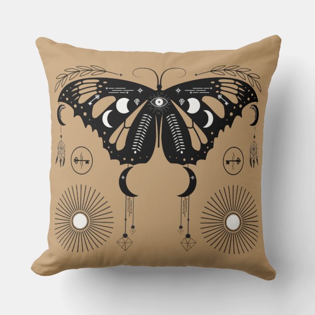 Anpassningsbar Mystical Butterfly Pillow Kudde (Framsida)