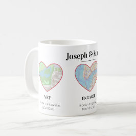 Anpassningsbar Några milstolpar Kartans positionsh Kaffemugg